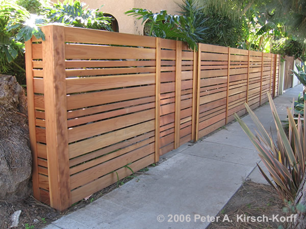 Horizontal Wooden Fence