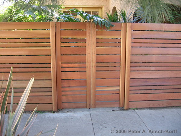modern wood fences