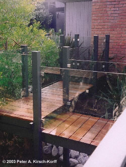 Picture of Small Wooden Garden Bridge - Pasadena, California
