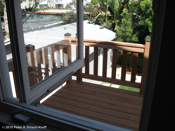 Custom Wood Deck - Window View (West Hollywood)