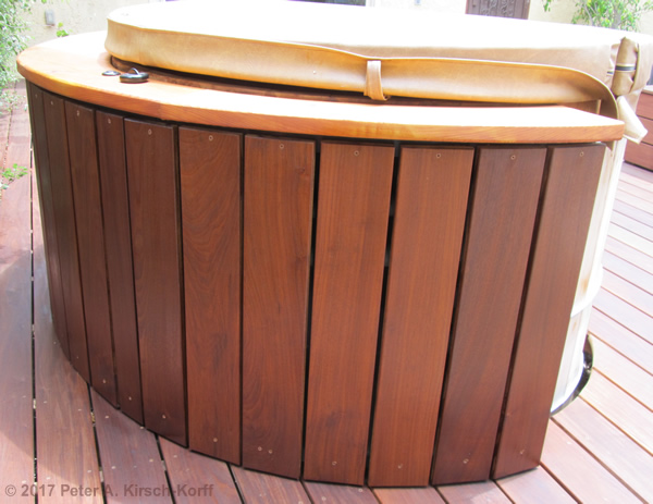 Contemporary Ipe Deck with Hot Tub Surround - Mar Vista, CA