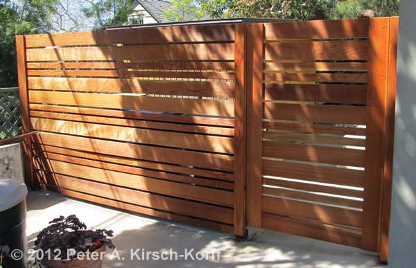 Horizontal Urban Style Fence - Altadena, CA