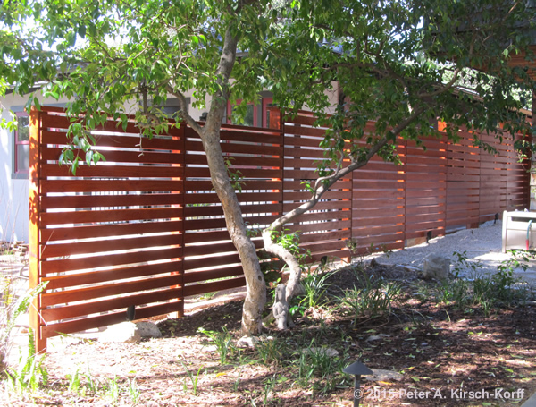 Photo of Los Angeles Contemporary Horizontal Redwood Fence - Sierra Madre,CA 