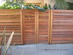 Contemporary Redwood Horizontal Fence - West Los Angeles, CA