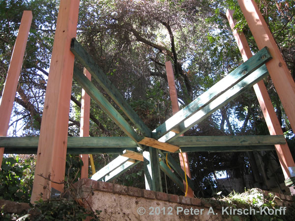 Framing For A Large Wooden Hexagonal Outdoor Dining & Entertaining Gazebo - Tarzana, CA