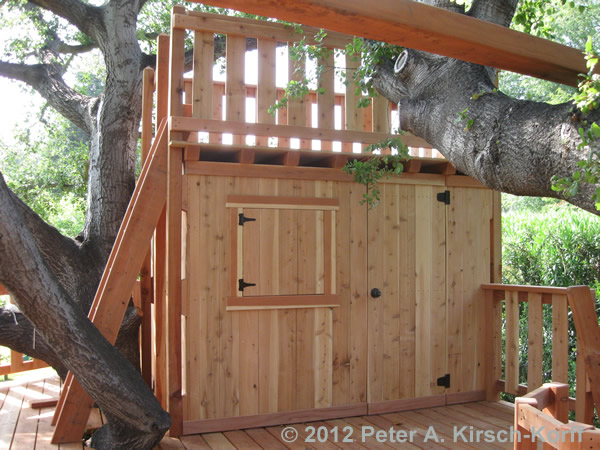 CLubhouse for A Free Standing Multilevel Wood Tree House - La Canada / Flingridge, CA