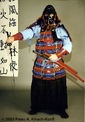Medieval Japanese Armor Maker Wearing A 